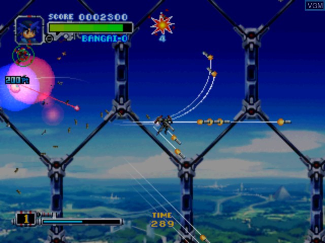 Image in-game du jeu Bangai-O sur Sega Dreamcast