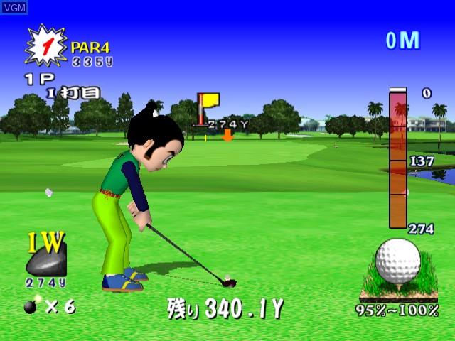 Image in-game du jeu Netto Golf sur Sega Dreamcast