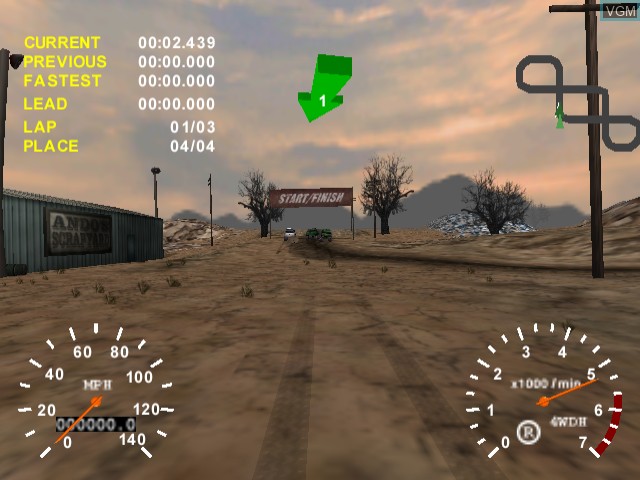 Image in-game du jeu 4x4 Evolution sur Sega Dreamcast