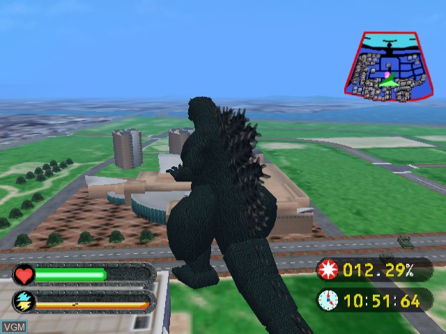 Image in-game du jeu Godzilla Generations sur Sega Dreamcast