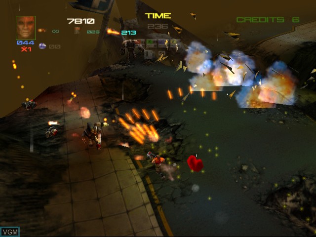 Image in-game du jeu Expendable sur Sega Dreamcast