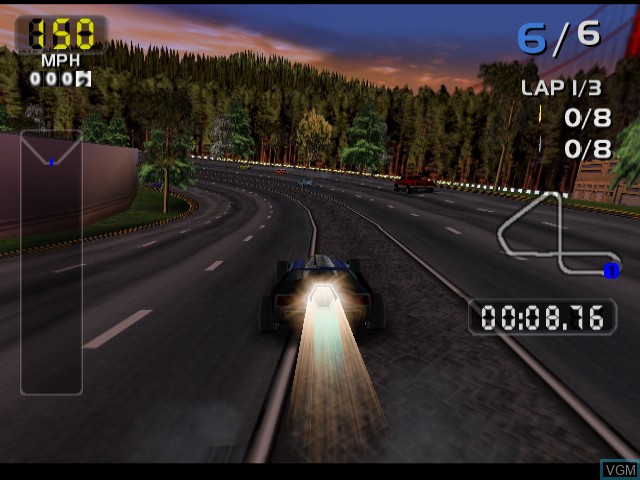 Image in-game du jeu San Francisco Rush 2049 sur Sega Dreamcast