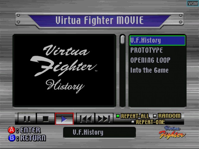 Image in-game du jeu Virtua Fighter History & VF4 sur Sega Dreamcast