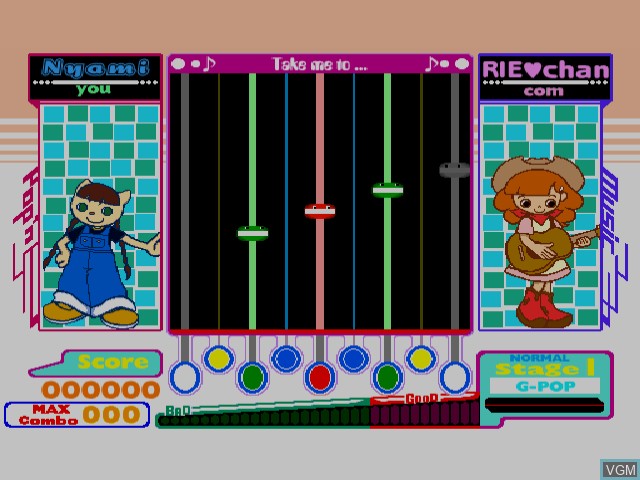 Image in-game du jeu Pop'n Music 3 Append Disc sur Sega Dreamcast