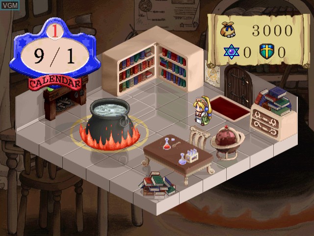 Image in-game du jeu Marie to Elie Atelier - Salsburg no Renkinjutsu 1+2 sur Sega Dreamcast