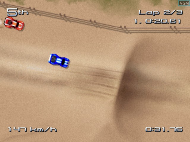 Image in-game du jeu Rush Rush Rally Reloaded sur Sega Dreamcast