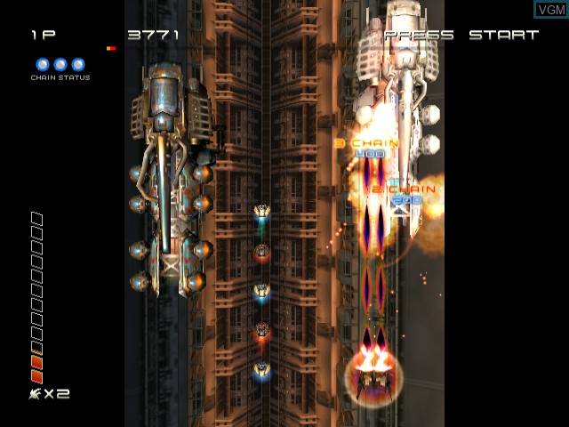 Image in-game du jeu Ikaruga sur Sega Dreamcast