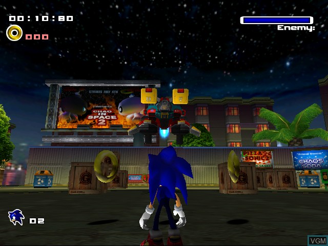 Image in-game du jeu Sonic Adventure 2 sur Sega Dreamcast