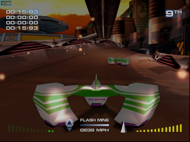 Image in-game du jeu MagForce Racing sur Sega Dreamcast