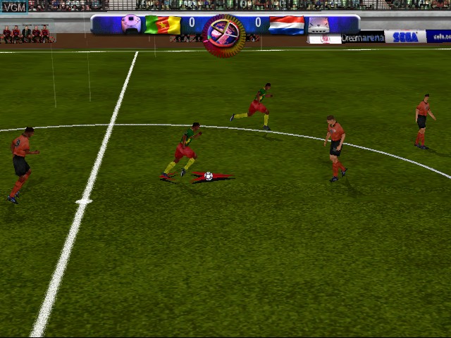 Image in-game du jeu UEFA Dream Soccer sur Sega Dreamcast