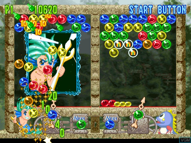 Image in-game du jeu Bust-A-Move 4 sur Sega Dreamcast