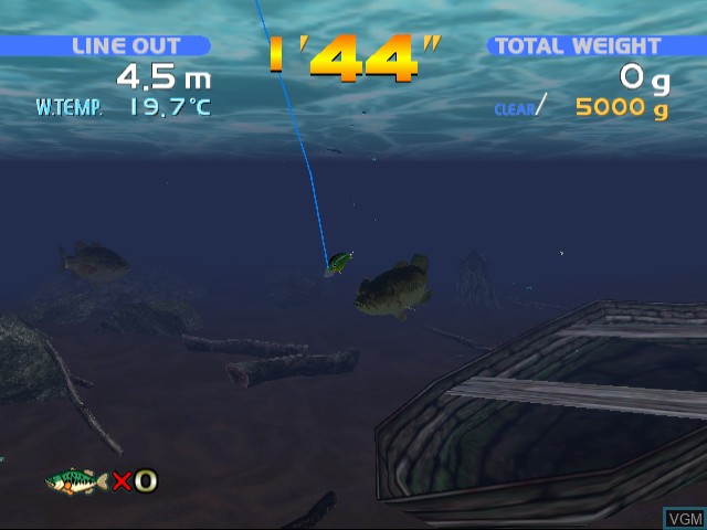Image in-game du jeu Sega Bass Fishing sur Sega Dreamcast