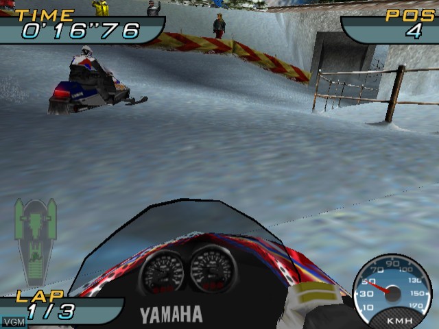 Image in-game du jeu SnoCross Championship Racing sur Sega Dreamcast