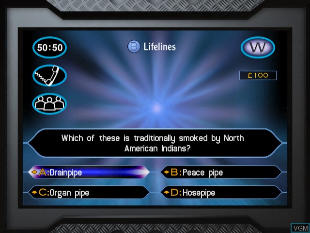 Image in-game du jeu Who Wants to be a Millionaire? sur Sega Dreamcast