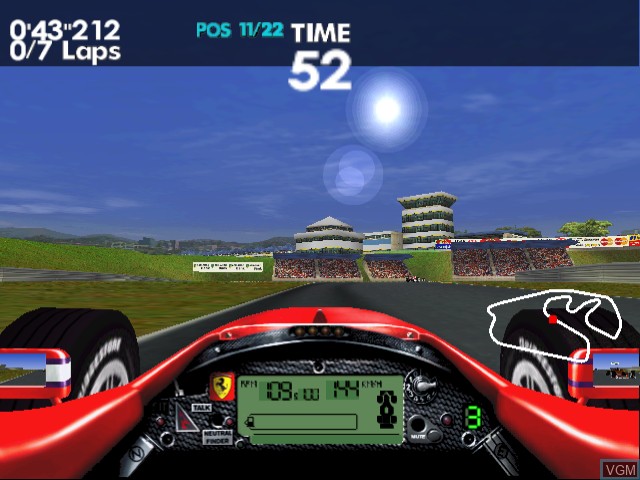Image in-game du jeu F1 Racing Championship sur Sega Dreamcast