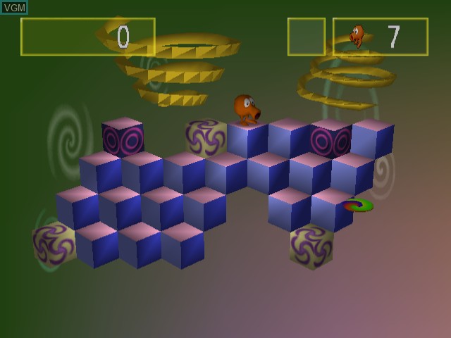 Image in-game du jeu Q*bert sur Sega Dreamcast