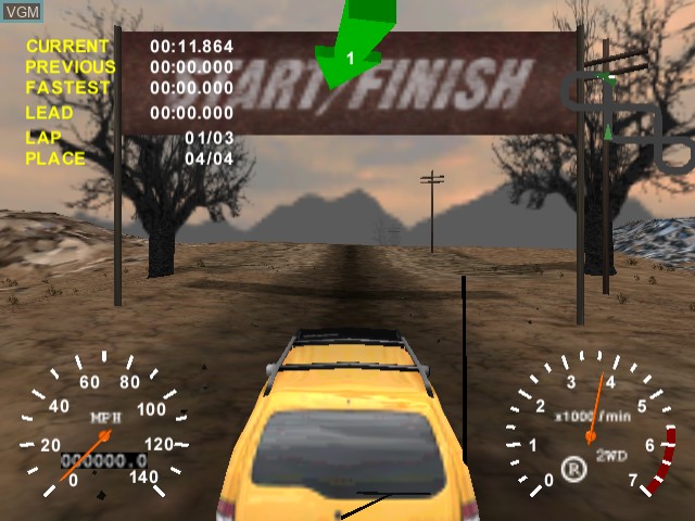 Image in-game du jeu 4x4 Evolution sur Sega Dreamcast