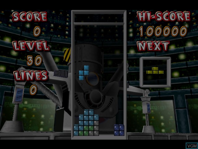 Image in-game du jeu Tetris 4D sur Sega Dreamcast