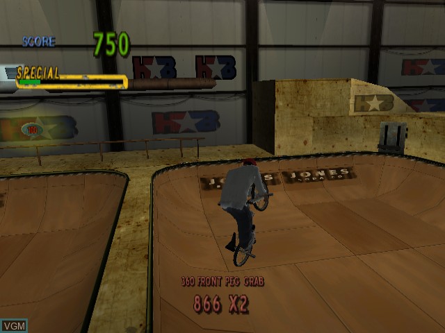 Image in-game du jeu Mat Hoffman's Pro BMX sur Sega Dreamcast