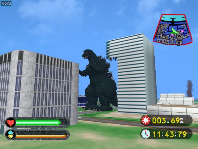 Image in-game du jeu Godzilla Generations sur Sega Dreamcast