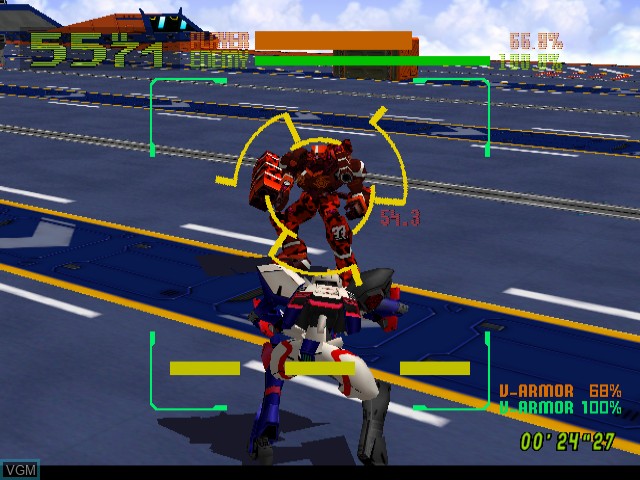 Image in-game du jeu Cyber Troopers Virtual On - Oratorio Tangram sur Sega Dreamcast