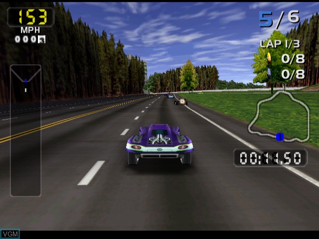 Image in-game du jeu San Francisco Rush 2049 sur Sega Dreamcast