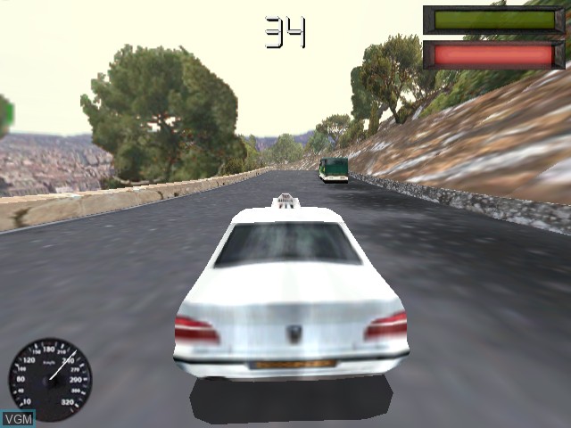 Image in-game du jeu Taxi 2 sur Sega Dreamcast