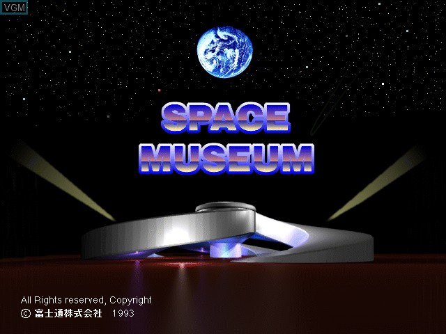 Image de l'ecran titre du jeu Space Museum sur Fujitsu FM Towns