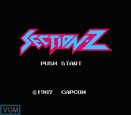 Image de l'ecran titre du jeu Section-Z sur Nintendo Famicom Disk