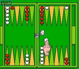 Image in-game du jeu Backgammon sur Nintendo Famicom Disk