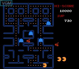 Image in-game du jeu Pac-Man sur Nintendo Famicom Disk