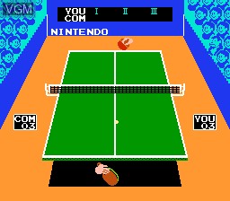 Image in-game du jeu Smash Ping-Pong sur Nintendo Famicom Disk