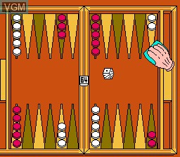 Image in-game du jeu Backgammon sur Nintendo Famicom Disk