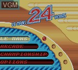 Image de l'ecran titre du jeu Le Mans 24 Hours sur Nintendo Game Boy Color