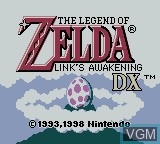 Image de l'ecran titre du jeu Legend of Zelda, The - Link's Awakening DX sur Nintendo Game Boy Color