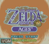 Image de l'ecran titre du jeu Legend of Zelda, The - Oracle of Ages sur Nintendo Game Boy Color