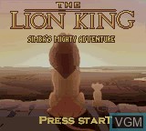 Image de l'ecran titre du jeu Lion King, The - Simba's Mighty Adventure sur Nintendo Game Boy Color
