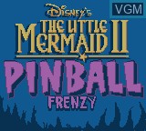 Image de l'ecran titre du jeu Little Mermaid II, The - Pinball Frenzy sur Nintendo Game Boy Color