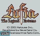 Image de l'ecran titre du jeu Lufia - The Legend Returns sur Nintendo Game Boy Color
