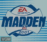 Image de l'ecran titre du jeu Madden NFL 2001 sur Nintendo Game Boy Color