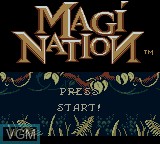 Image de l'ecran titre du jeu Magi Nation sur Nintendo Game Boy Color