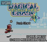 Image de l'ecran titre du jeu Magical Chase GB - Minarai Mahoutsukai Kenja no Tani e sur Nintendo Game Boy Color