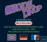 Image de l'ecran titre du jeu Magical Drop sur Nintendo Game Boy Color