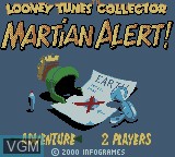 Image de l'ecran titre du jeu Looney Tunes Collector - Martian Alert! sur Nintendo Game Boy Color