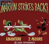 Image de l'ecran titre du jeu Looney Tunes - Marvin Strikes Back! sur Nintendo Game Boy Color