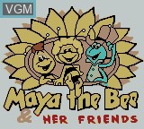 Image de l'ecran titre du jeu Maya the Bee and Her Friends sur Nintendo Game Boy Color