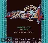 Image de l'ecran titre du jeu Medarot 4 - Kabuto Version sur Nintendo Game Boy Color