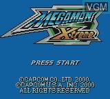 Image de l'ecran titre du jeu Mega Man Xtreme sur Nintendo Game Boy Color