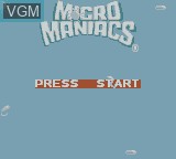 Image de l'ecran titre du jeu Micro Maniacs sur Nintendo Game Boy Color