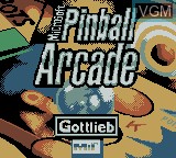 Image de l'ecran titre du jeu Microsoft Pinball Arcade sur Nintendo Game Boy Color